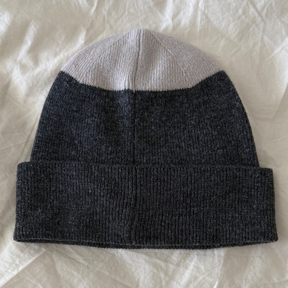 Acne Kids Two-Tone Gray Beanie - Picture 2 of 3